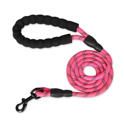 Laisse pour chien rose